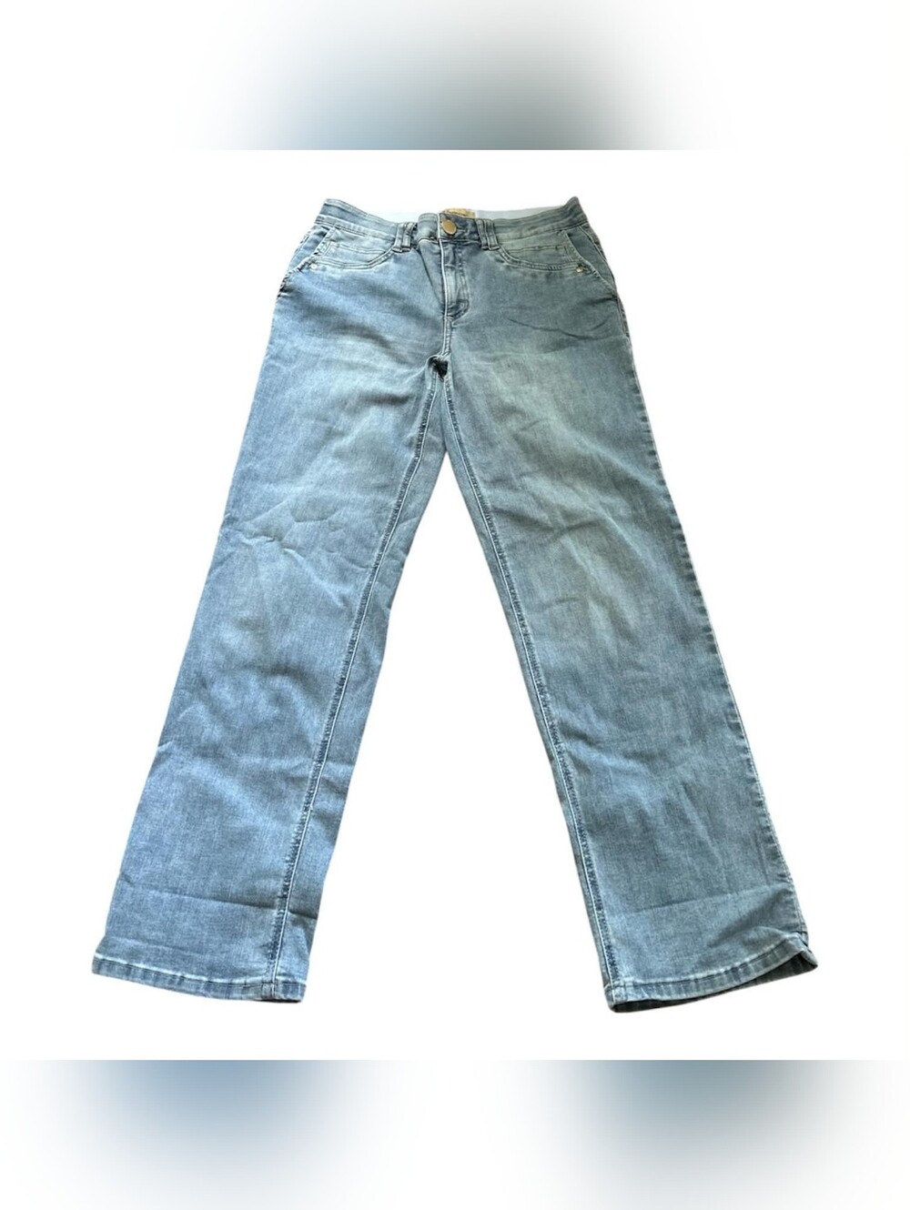 Democracy Light Blue Flared Wide-Leg Jeans